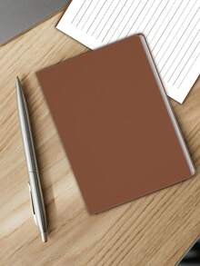 1pc Pocket Notebook, 3.7" X 5.7" Small Notebook Journal For Note Taking, Great For Women Men, Office Supplies School Home - Brown - View 2