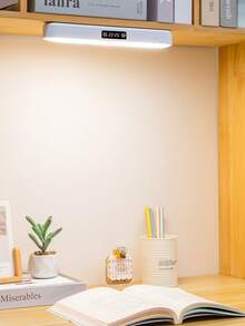 1pc USB Rechargeable Touch Sensor Smart Lamp, LED Reading Light, Dimmable Bedside Lamp With Remote Control, Rotatable Magnetic Nightlight For Bedroom, Dorm - White - View 2
