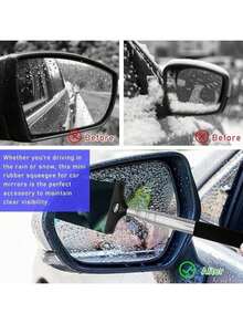 Car Rearview Mirror Wiper Telescopic Multi-Function Wiper Telescopic Car Window Cleaning Brush Glass Cleaning Brush Wiper - Chổi lau chùi - Xem 6