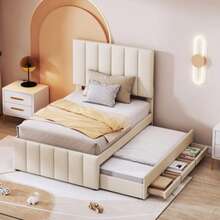 Bed Bases & Foundations - Beige - View 3