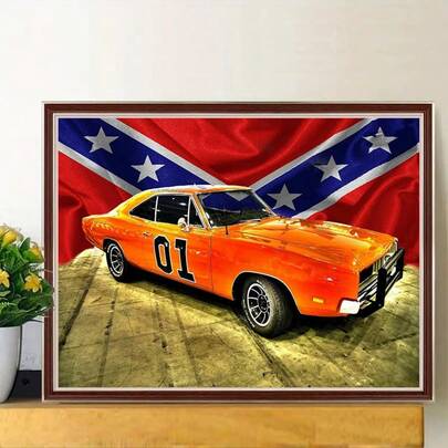 1pc Diamond Painting Kit - Frameless - DIY Diamond Art Craft, Exquisite Room, Living Room, Office Decor 5D Diamond Painting, Perfect Handmade Drill DIY Effect For Stress Relief