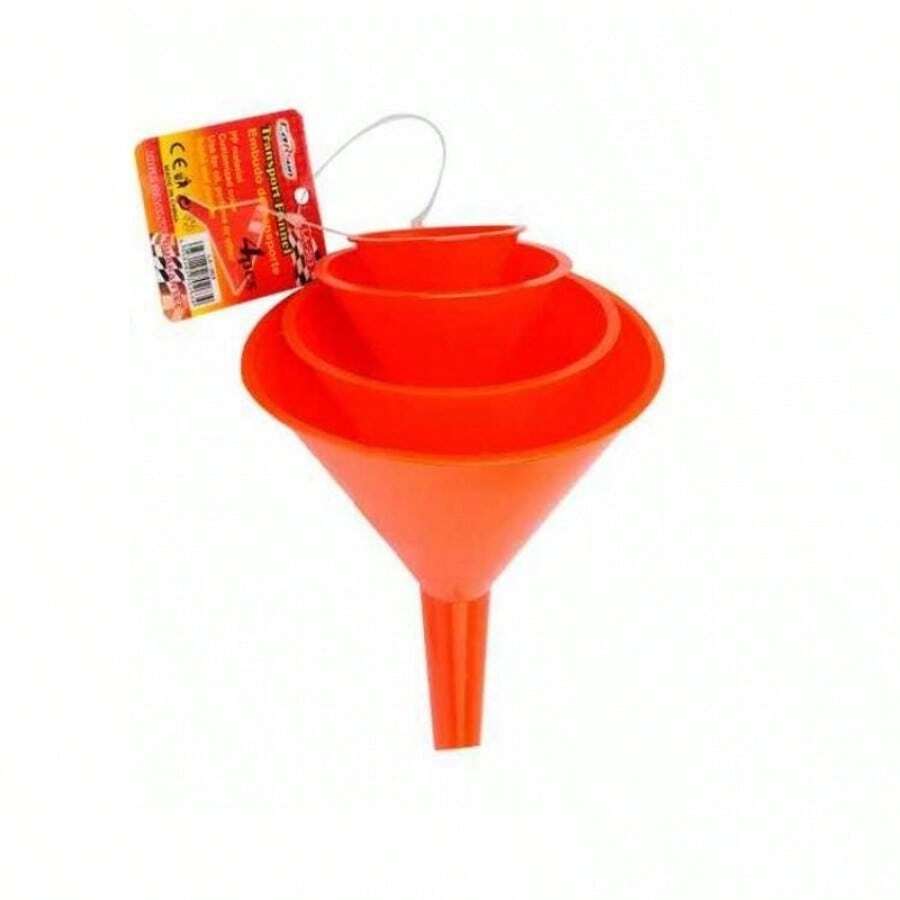 CarSun LA-263 Multipurpose Funnel Set Of 4 - Set For Oil, Fuel And Automotive Fluids - Durable And Stackable - A - View 1