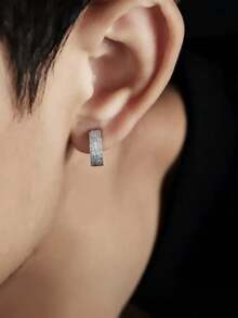 3件套朋克风夹式耳环，不锈钢材质，无需耳洞，男女通用 - 3 件套耳夾套裝 - 查看 4