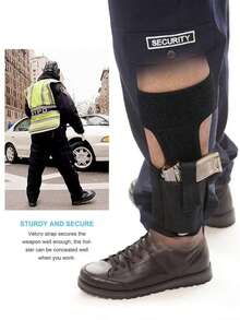 Universal Concealed Leg And Ankle Holster - Adjustable Downward Leg Handgun Holder With Dual-Hand Operation, Quick-Release Retention, And Detachable Magazine Pouch; Elastic Non-Slip Strap, Discreet Concealment, Waist/Leg Adjustable Size; Fits Compact To Full-Size Handguns; Suitable For Daily Carry, Hunting, Tactical Training, Shooting Range, Security, Airsoft, Hiking Outdoor, And Valentine's Day Gift - Multicolor - View 7