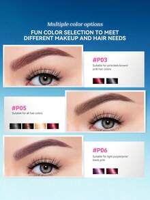 ROCK SWEET 眉毛染色凝胶：自然、防水、不晕染、持久定型，适合浓眉 [紫色管装] - 02#灰棕色 - 查看 5