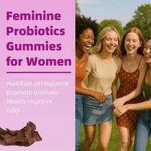 LEEFAR Women's Probiotic Gummies With Slippery Elm - Tropical Pineapple Flavor For PH Balance Digestive & Immune Health - 60 Gummies Per Pack - 1 cái - Xem 4