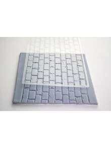 Brick Design Impression Mat, One Size, Transparent,40808290 - Multicolor - Ver 6