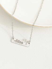 定制樱花项链 樱花图案个性化文字项链 男女通用 日文汉字项链 不锈钢饰品 - 彩色 - 查看 21