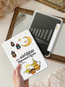 Ramadan Festival Protective Case Compatible With Air 4/5 10.9 Inch, 7/8/9th 10.2 Inch, 10th Generation,With Built-In Pencil Slot,Supports Automatic Sleep/Wake Lid,Compatible With Samsung Tab S6 10.4 Inch, Tab A9 11 Inch, Kindle Paperwhite 12th Gen 2024,Ins Glitter Style Case, Valentine's Day, New Year Gift - Multicolor - View 8