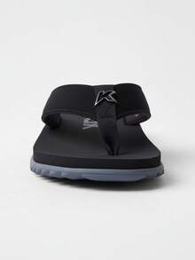 Kenner Kivah Men's Flip-Flops With Wide Straps For Comfort - Original - 灰黑色 - 查看 3