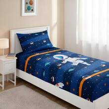 Children's Bedding Set For Boys And Girls, Printed In Micropercal - 太空人 - 查看 4