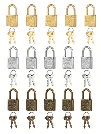1/2pcs Mini Colorful Padlock With Key, Suitable For Luggage And Bags, Metal Key Lock For School, Gym, Classroom, Travel Backpack