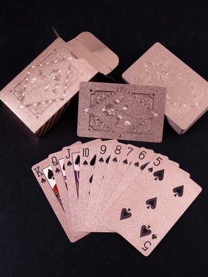 Waterproof Luxury Playing Cards - Suitable For Magic And Party Entertainment, PVC Material More Suitable For Parties, Creative Toys, Card And Poker Series, Texas Poker