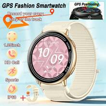 GUHUAVMI 2026 新款女士时尚 GPS 运动智能手表，1.39 英寸 360*360 高清全触控屏，超薄机身，内置 GPS 定位，蓝牙通话，语音助手，DIY 表盘，快门控制，音乐播放，女性生理期提醒，时尚可穿戴设计，100 多种运动模式 - 彩色 - 查看 15