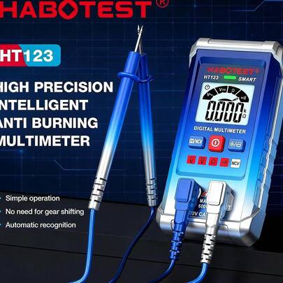 Smart Digital Multimeter Mini Voltmeter Ammeter High-Precision Multimeter Auto Ranging Voltage Meter Tester With Backlight