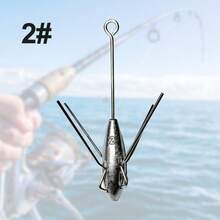 1 pezzo Piombo capovolto, piombo da fondo antistrappo per canna da pesca in mare, pesca a spinning (Modelli multipli disponibili) - Argento - Visualizzare 6