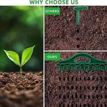 1件土壤螺旋钻工具，园艺播种间距工具，适用于农田、蔬菜种植、农业耙 - 綠色 - 查看 8