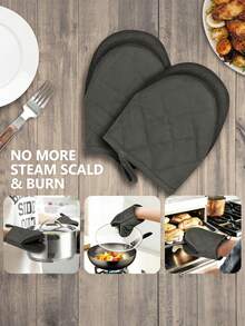 Multi-Functional Heat Resistant Pot Mat, Oven Mitts For Kitchen Use - Multicolor - View 6
