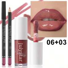 [2-In-1 Value]Hydrating Lip Tint & Gloss Pencil - Define & Shine Duo | Fades Dryness & Dullness | Effortless My-Lips-But-Better Look For Daily Use - 06+11 - Xem 1