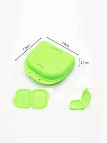 1 pieza Estuche de almacenamiento y viaje para retenedor ortodóntico, Estuche de almacenamiento de retenedor ortodóntico magnético con espejo, Estuche portátil para retenedor ortodóntico, Compatible con Invisalign, Estuche de almacenamiento para protector nocturno - Multicolor - Ver 27