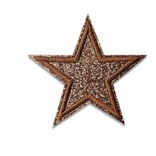 4pcs Shiny Silver Star Embroidered Patches, Iron-On/Sew-On, Suitable For Jackets, T-Shirts, Hats, Backpacks, Jeans, DIY Fashion Apparel Accessories - Multicolor - View 9