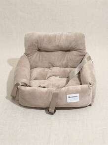 PETSIN 四季宠物车用床/窝，车用狗窝床，狗车用增高座椅，猫床，配有安全带和牵引绳，便携式车把宠物座椅套汽车配件 - 彩色 - 查看 2