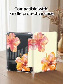 可爱粉色花朵元素硅胶芙蓉花图案度假风平板电脑保护套，适用于 Air 4/5 10.9 英寸、7/8/9 10.2 英寸、(A16) 11 英寸第 11 代（2025 年款）、Kindle Paperwhite 第 11/12 代（2024 年款）、Galaxy Tab A9 等平板电脑。3+Y 可折叠防弯折，硅胶加固边角，春季复活节生日派对礼物。 - 彩色 - 查看 9
