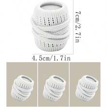 1pc/3pcs Washing Machine Laundry Ball Reusable Dryer Balls Clothes Cleaning Ball Fabric Softener Washing Ball - White - View 5
