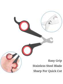1pc Pet Nail Clippers, Sharp Cat Nail Trimmer, Dog Nail Clipper, Kitten Nail Cutter, Pet Supplies - Multicolor - View 4