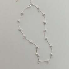 Unique Design Minimalist Personalized Pearl Chain Necklace, Fashionable Luxury High-End Women Necklace, Korean Style - Multicolor - View 5