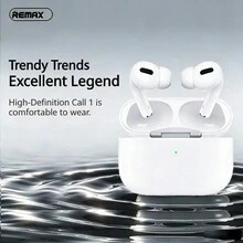 REMAX PD-BT560 Lightweight Wireless Headphones, Stable Bluetooth Connection, Type-C Convenient Charging, Long-Lasting Battery Life, Semi-In-Ear Comfortable Design, White - White - View 1