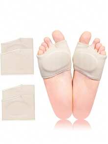 2pcs Unisex Thick Forefoot Pad Breathable Insole Cushion Anti-Slip Soft Anti-Friction Inserts - Multicolor - View 9