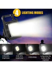 Linterna Lampara Recargable Led De Lampara Llavero - 2 piezas - Ver 4
