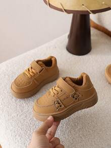 1双儿童/幼儿软底鞋，男童/女童运动跑步鞋 - 棕色 - 查看 2