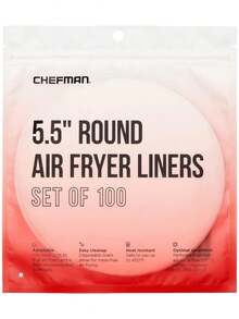 - Forro desechable para freidora de aire, papel pergamino resistente al calor para cestas, paquete de 100, redondo de 5.5 pulgadas,40810981 - Morado - Ver 1