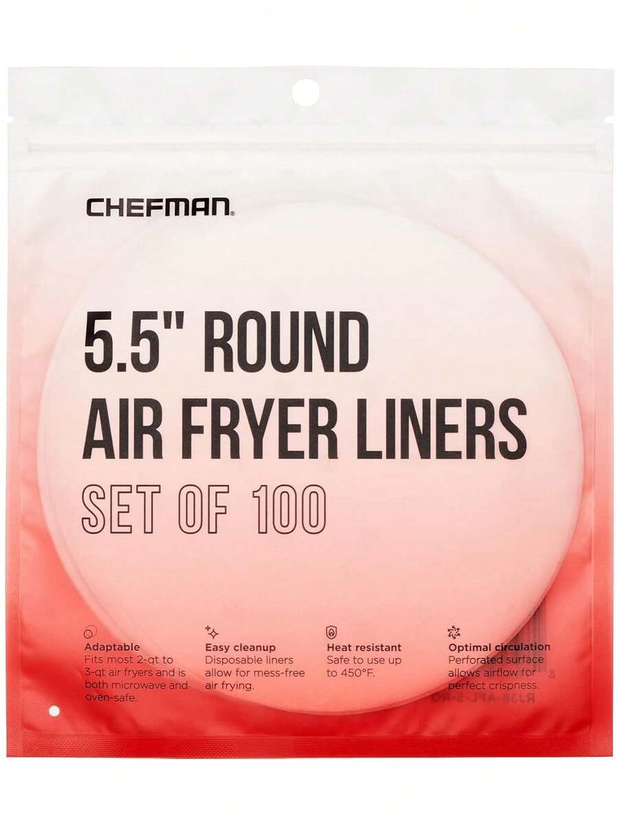 - Forro desechable para freidora de aire, papel pergamino resistente al calor para cestas, paquete de 100, redondo de 5.5 pulgadas,40810981 - Morado - Ver 1