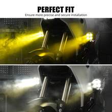 40W Square Clover LED Pods, Yellow & White Hi/Lo Beam, Waterproof Off-Road Lights For Cars Motorcycles SUVs UTVs - 1pcs Dual Color LED Pods, Hi/Lo Beam - View 7