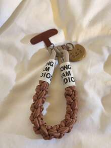 1pc Cute Beige Bear Head & Star Pendant, Suitable For Phone Lanyard, Car Key Chain, Universal Phone Case - Multicolor - View 7