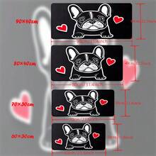 1pc Of French Bulldog Design, Gaming Keyboard Additions Mouse Pad, Suitable For Office Computers And Laptop Gamers, Rubber Mouse Mat For Desk Use - 如圖所示 - 查看 3