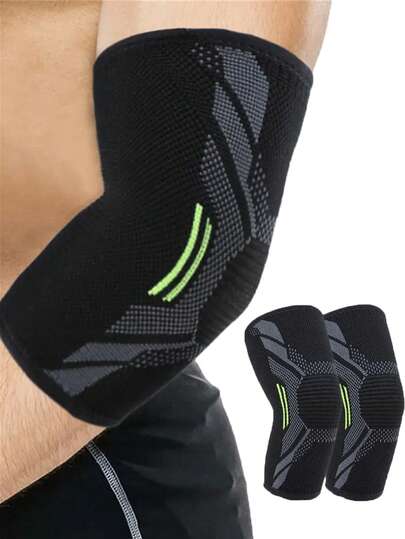 1/2pcs S/M/L/XL Outdoor Sports Quick-Dry Elastic Elbow Support Protector, Basketball Arm Sleeve For Men & Women, Spring