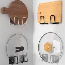 4 piezas Estante para esponjas de lavavajillas, Cubierta de fregadero de cocina, Estante para esponjas de acero inoxidable sin perforación, Ganchos de almacenamiento, Estantes de cocina con ganchos - Multicolor - Ver 1