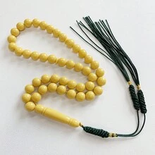 1pc High Quality Synthetic Amber/51 Beads Islamic Prayer Beads, Muslim Rosary - Beaded Bracelet - View 11