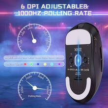 ATTACK SHARK X8 SE 55g Superlight Wireless Gaming Mouse,BK52820 Tri-Mode BT/2.4G Wireless/Wired Mouse,25000DPI,500mAh Battery,Med To Large Hand Size,5 Programmable Buttons For Pc - 彩色 - 查看 6