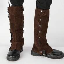 1 Pair Pirate Boot Covers, Medieval Renaissance Steampunk Boot Sleeves, Suitable For Halloween Costumes, Cosplay, Renaissance Fairs