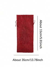 1 Personalized Linen Bottle Storage Drawstring Bag With Flower Gold Initials A-Z Printed On It, Bottle Cover, Coarse Linen Storage Bag, Linen Gift Bag, Wine Set, Beer Bottle Set, Bar Table Atmosphere Set. Equipped With A Drawstring To Prevent Dust, Reusable And Durable, Used For Storing Wine Bottles. - Multicolor - View 6