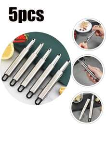 6pcs/5pcs/3pcs/1pc Stainless Steel Shrimp Peeler, Fish Scaler, Kitchen Shrimp Shell Separator, Practical Seafood Processing Descaler And Peeler, Professional Household Kitchen Tool