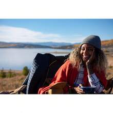 Shadow Mountain 30-Degree Hooded Rectangular Sleeping Bag, Blue, 35"X88" - Đơn - Xem 11