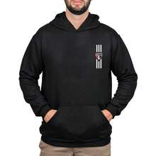 Moletom Canguru Capuz São Paulo Premium Unissex Masculino Feminino Blusa De Frio - Preto - Visão 3