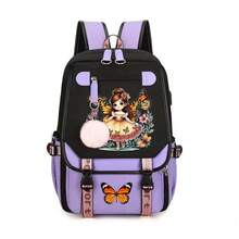 Butterfly Cute Girl's Ultra-Light Weight Campus Backpack, Fashion Lightweight Travel Backpack, Ergonomic Design School Bag, Handbag, Casual Bag For Back To School Season,Large-Capacity Multi-Layer Pencil Case,Back To School Supplie Essentials Office Supplies Valentine's Day Gifts - Multicolor - View 16