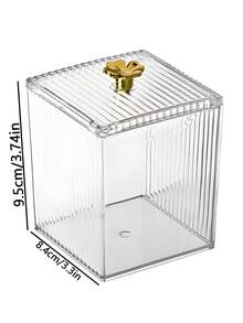 Dust-Proof Makeup Remover Pad With Cover, Lipstick, Makeup Pad, Cotton Signature And Storage Box - Clear - View 3